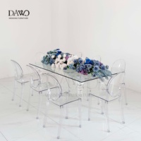 Mesa Ovalada de Alta Gama para Recepción de Bodas con Soporte de Cuentas Doradas y Superficie de Vidrio Negro para Decoración de Bodas