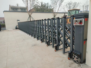 Đẹp Trượt Cửa Thiết Kế Nhà Máy Trường Tự Động Động Cơ Trượt Cửa Trượt Gấp Cổng Rào Cản - Product Image 2