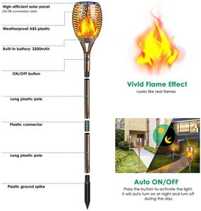 Lámpara de pie de patio de latón Vintage, bolardo de luz solar impermeable para jardín para Villa, césped, patio, pasarela - Product Image 4