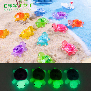 weij Micro-paisaje Luminoso en la Oscuridad, Tortuga de Buena Suerte y Prosperidad, Decoración DIY, Bolsa Sorpresa, Accesorios a Juego para Escritorio y Coche - Product Image 1