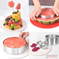 Outil de cuisson en acier inoxydable 430 de qualité alimentaire de qualité supérieure forme ronde moule à gâteau réglable anneau de Mousse extensible