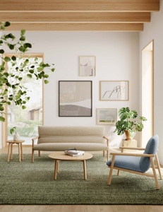 <span class=keywords><strong>Fauteuil</strong></span> en tissu <span class=keywords><strong>jaune</strong></span> de style nordique, <span class=keywords><strong>fauteuil</strong></span> d'appoint minimaliste pour bureau ou espace détente - Product Image 5