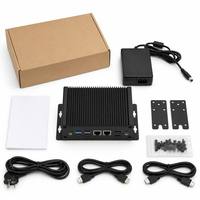 Boîtier PC embarqué robuste sans ventilateur pour commande CNC, double LAN, SIM, RS232, RS485, avec fixation