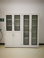 Gabinete de laboratorio de acero con rejilla de drenaje para cristalería, para laboratorios de pruebas físicas y químicas universitarios