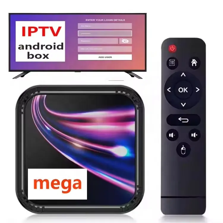 Smart Tv Box 1 año Android IPTV Revendedor Panel Iptv 12 meses 1 año OEM 4K para Android IPTV Set Top Box