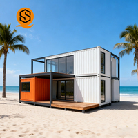 Casas Prefabricadas de Contenedores de Dos/Tres Pisos, Personalizables, Ecológicas y de Lujo, Cabañas, Hoteles, Apartamentos, Villas