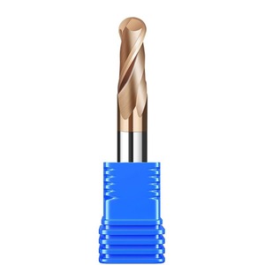 Fresa de carburo sólido personalizada de 1/2 pulgada, alta precisión HRC55, fresa de 1/4 de pulgada con punta esférica para acero - Product Image 2