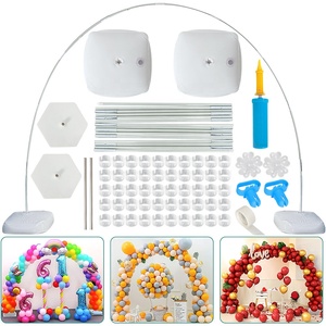 <span class=keywords><strong>Arche</strong></span> de ballons en demi-cercle, 1 pièce, décor pour fête prénatale, mariage, anniversaire, support à ballons, bricolage, support en colonne - Product Image 4