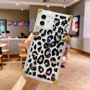 Ốp Lưng Điện Thoại Hình Vuông Sang Trọng In Họa Tiết Da Báo Tùy Chỉnh OEM 2022 Cho iPhone - Product Image 5