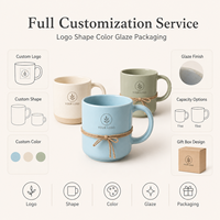 Mug à café en céramique avec logo personnalisé, 14/15 oz, anti-fuite, sans danger pour les aliments, avec boîte cadeau pour cadeaux de bureau, emballage personnalisé