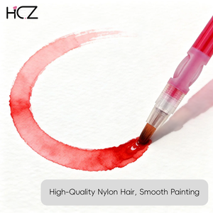 Ensemble de stylos à gel acrylique et <span class=keywords><strong>pinceaux</strong></span> <span class=keywords><strong>aquarelle</strong></span> Hechunzi, conception brevetée à pression et à écoulement automatique, couleurs multiples personnalisées - Product Image 4
