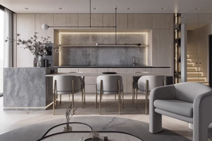 Mesa de comedor y sillas de lujo ligero de acero inoxidable <span class=keywords><strong>italiano</strong></span> Hotel restaurante café mesas y sillas para restaurante - Product Image 4