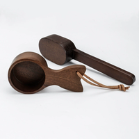 Cuillère à café expresso en bois de noyer Cuillère à mesurer pour accessoire de dosage pour thé Café Sucre