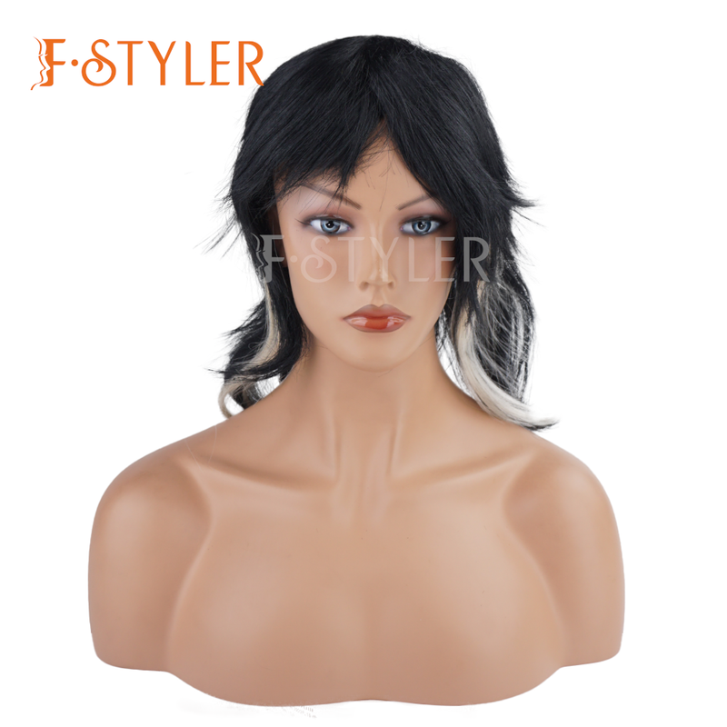 FSTYLER Mixed Colors Halloween Bangs Wigs