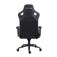 Chaise de jeu moderne personnalisable en cuir PU, base à cinq étoiles, inclinaison réglable à 180 degrés, appui-tête super confortable, soutien lombaire