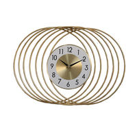 Fabrikpreis Geräuschlose Wohnzimmer Büro Luxus Kreative Heim-Deko Kunst Moderne Minimalistische Goldene Wanduhr