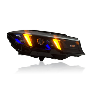 Accessori Auto SJC per <span class=keywords><strong>BMW</strong></span> Serie 3 G20 2020-2022, Fari Stile Occhi di Serpente Bianchi e Gialli DRL, Versione Aggiornata 2025 - Product Image 5