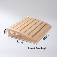 Vente chaude en stock universel hammam dossier colonne cervicale soutien Sauna oreiller en bois pour cou bain transfrontalier