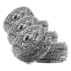 Wholesale 410 430 Stainless Steel <b>Scourer</b> Dish Wash Pot Kitchen Cleaning Ball Scrubber - Product Image 1