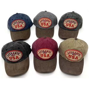 Authentic Usa Baseball Cap Adjustable Vintage Canvas Unisex Sun Protection Four Seasons Outdoor <b>Hat</b> Custom Embroidery Cotton Out - Product Image 4