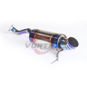 ท่อไอเสีย Vortex Ultra-Lightweight ผลิตจากไทเทเนียมอัลลอย สำหรับรถยนต์ Fit GK5 Jazz 1.5L ปี 2014-2020 ระบบ Racing Spec ขนาด 76 มม./3 นิ้ว สีฟ้าเบิร์น - Product Image 3