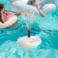 Mini fontaine portable d'extérieur pour musique mobile Lumière LED RVB flottante Haut-parleur Bluetooth Haut-parleurs étanches avec Bluetooth