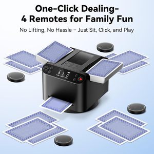 Máquina automática silenciosa de barajar y repartir cartas de póker con carga USB y material ABS para juegos de casino - Product Image 4