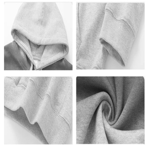TKAN181D vente en gros hommes progressif deux tons lavage à l'acide surdimensionné Vintage automne poche tricoté sweat à capuche - Product Image 3