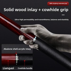 Cơ Bida <span class=keywords><strong>Jianying</strong></span> YFEN 12.5mm 1/2 Split Black Carbon Fiber YF-M9 Công Nghệ Đen dành cho Bida - Product Image 5