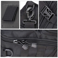 Sac à bandoulière tactique avec sangles Molle, sac de poitrine confortable avec sangle d'épaule, sac à bandoulière robuste pour un usage quotidien