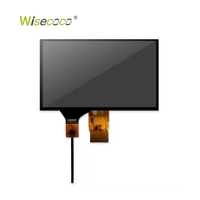 Modul Layar LCD TFT Wisecoco 7 Inci 1024*600 TFT RGB Layar Garis Vertikal Panel Layar LCD IPS untuk HMI Industri
