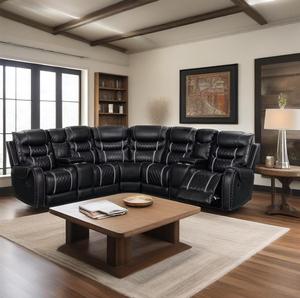 Canto Seccional Recliners Sofá Set Couro Tecido Cadeiras Reclinável Power Lift Sofá Cadeira Venda Cadeira Reclinável Elétrica 9022 - Product Image 1
