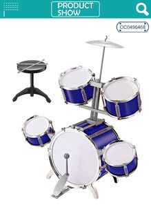 Batterie de <span class=keywords><strong>jazz</strong></span> musicale pour enfants, haute simulation, 5 tambours, avec chaise - Product Image 2