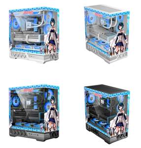 Boîtier <span class=keywords><strong>de</strong></span> jeu Hurricane Beast Parallel World Puella <span class=keywords><strong>Magi</strong></span> Madoka Magica, thème Puella <span class=keywords><strong>Magi</strong></span> Madoka Magica, ATX, <span class=keywords><strong>tour</strong></span> moyenne, panneau latéral transparent, personnalisable - Product Image 4