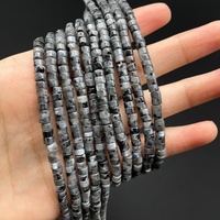 2*4mm Pierres Précieuses Disque Perles d'Espacement Heishi en Cristaux Naturels pour Fabrication de Bijoux DIY Bracelets et Colliers