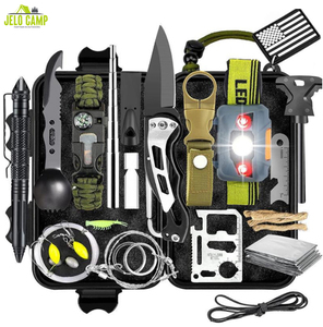 1 में 19 आउटडोर जंगल आपातकालीन अस्तित्व किट - Product Image 1