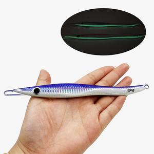 เหยื่อตกปลาอัลฟ่า60ก.-300ก. โปร S-Shape JIG แบบโลหะช้าช้าสำหรับงานหนักสวิงลึกหัวจิ๊กสำหรับปลาทูน่า - Product Image 1