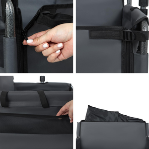Portable Multifunctional Aluminum Four-Wheel Folding <strong>Trolley</strong> Platform Camping Cart Outdoor Reclining Chair Children Foldable - Product Image 3