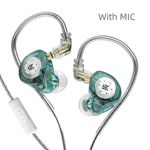 Choix de qualité KZ EDX Pro HIFI Bass Dual Magnetic Dynamic Earbuds professionnel dans l'oreille moniteurs dans l'oreille pour les chanteurs
