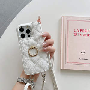 Nueva moda PU cuero anillo hebilla teléfono Correa Mujer Teléfono cubierta teléfono móvil funda accesorios 2024 para <span class=keywords><strong>Iphone</strong></span> 14 13 <span class=keywords><strong>11</strong></span> 15 - Product Image 6