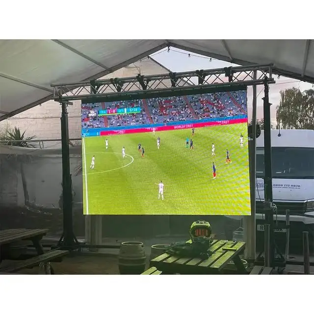 Outdoor Stadium Led Screen Hight Definition Portable Easy Installation Soccer  Basketball Video Wall