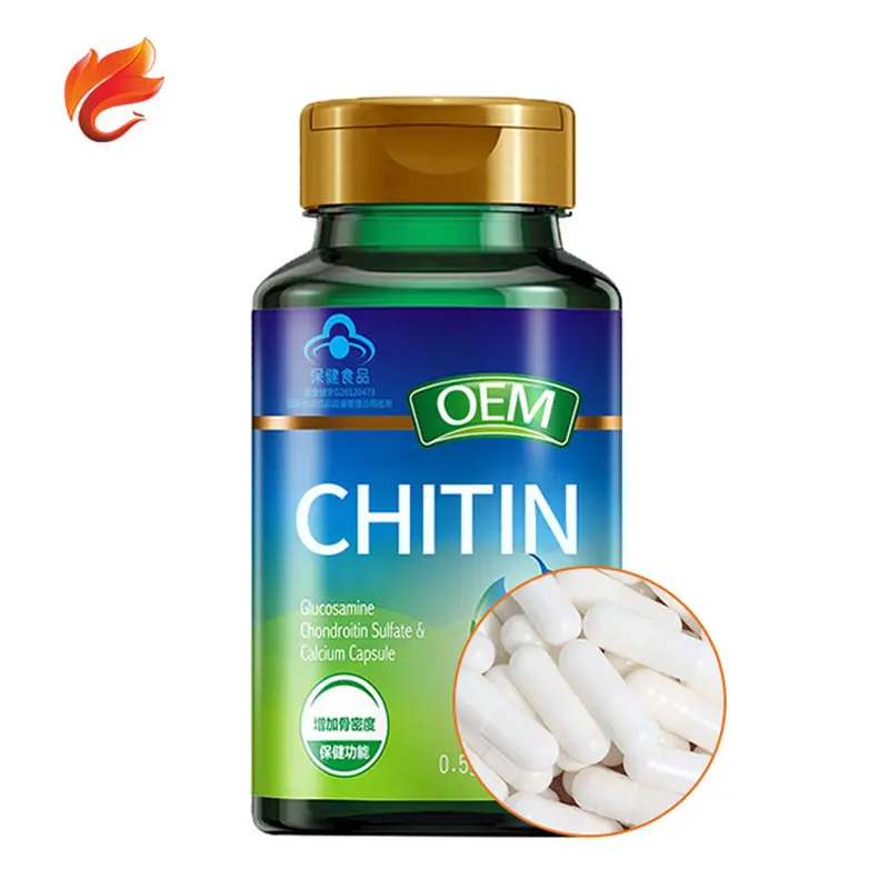 प्राकृतिक उत्पादों निजी लेबल oem 1000mg 500mg पूरक Chitosan काइटिन कैप्सूल