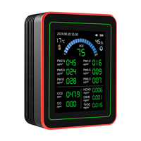 Analyseur d'air MT32 18-en-1 Moniteur de qualité de l'air 18-en-1 avec monoxyde de carbone TVOC PM2.5 Détecteur d'humidité de température et AQI