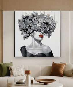 Thời trang hiện đại Pop Art <span class=keywords><strong>canvas</strong></span> sơn với khung gỗ màu đen cho ramadan và đám cưới dịp - Product Image 1