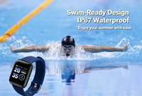 Pulsera Inteligente Impermeable 116P con Función NFC, Monitor de Frecuencia Cardíaca, Presión Arterial, SpO2, Seguimiento del Sueño, Alerta de Llamadas Entrantes, Contador de Pasos, Reloj Deportivo