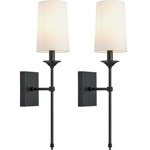 Lámparas de Pared Modernas con Funcionamiento a Batería, Pantalla de Tela, Recargables, Inalámbricas, para Dormitorio, Sala de Estar, Hotel - Product Image 1
