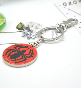 Porte-clés en alliage de zinc Spider-Man Avengers <span class=keywords><strong>Marvel</strong></span>, souvenir, pièce de monnaie, cadeau promotionnel personnalisable, dessin animé tendance, vente chaude - Product Image 6