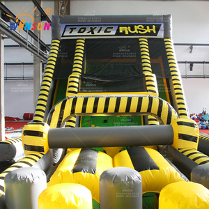 Giant Commercial Rock Climb 30 Nuclear 2インフレータブル障害物/大人のインフレータブル障害物コースのための販売 - Product Image 3