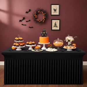 Retailer <b>Activities</b> Party City Supplies Red Wedding <b>Table</b> Skirts Spandex Fabric Customizable In-stock Factory <b>Table</b> Skirting - Product Image 4