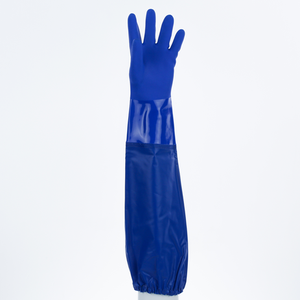 الأصفاد طويلة وضيقة للغاية قفازات السلامة البلاستيكية المقاومة للمواد الكيميائية - Product Image 1